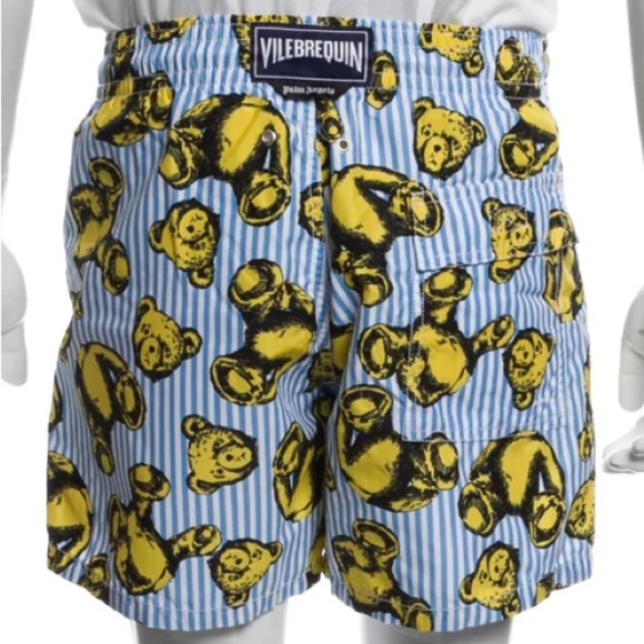 VILEBREQUIN & PALM ANGELS Printed Swim Trunks Size: S - Picture 3 of 3